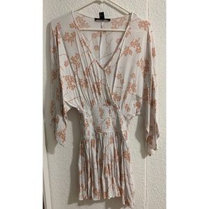 Boho dress with elastic waist